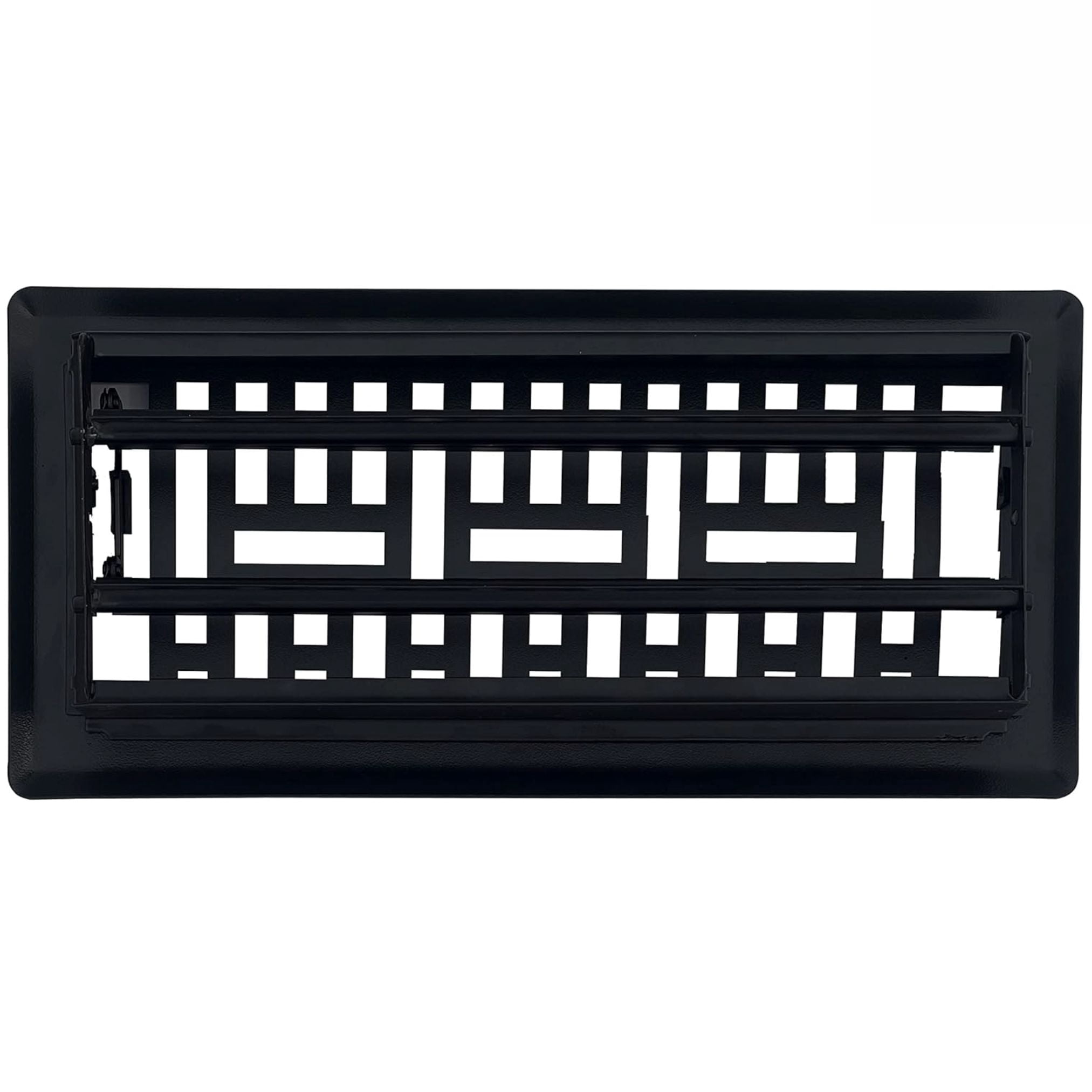 Sierra Grates Metro Floor Register 4 inch X 14 inch Cast Iron Black
