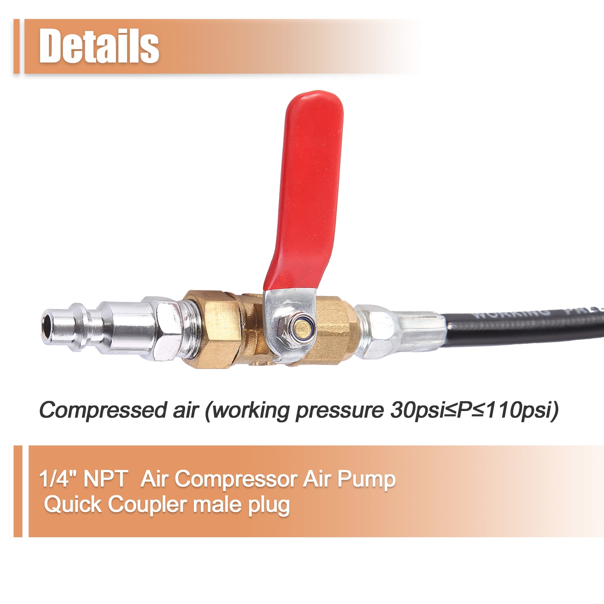 Unique Bargains Engine Air Valve Pressure Pipe for LS Engine Valve Spring Compressor