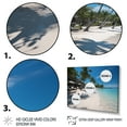 thumbnail image 3 of Designart "Maldivian Beaches II" Nautical & Beach Floater Framed Wall Decor, 3 of 7