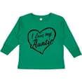 thumbnail image 3 of Inktastic I Love My Auntie in Black Chalk Heart Boys or Girls Long Sleeve Toddler T-Shirt, 3 of 5