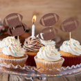 thumbnail image 3 of 48 adornos para cupcakes de fútbol, adornos para tartas con pelota de rugby, decoraciones para tartas de fútbol, rugby Cu, 3 of 5