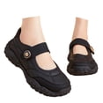 thumbnail image 4 of CAIXAI Women Walking Shoes Wide Toe Box Sneakers Women Comfortable Mesh Knitted Woven Platform Sneakers on Arch Support Mary Jane Shoes Hands Free Sports Shoes, 4 of 8