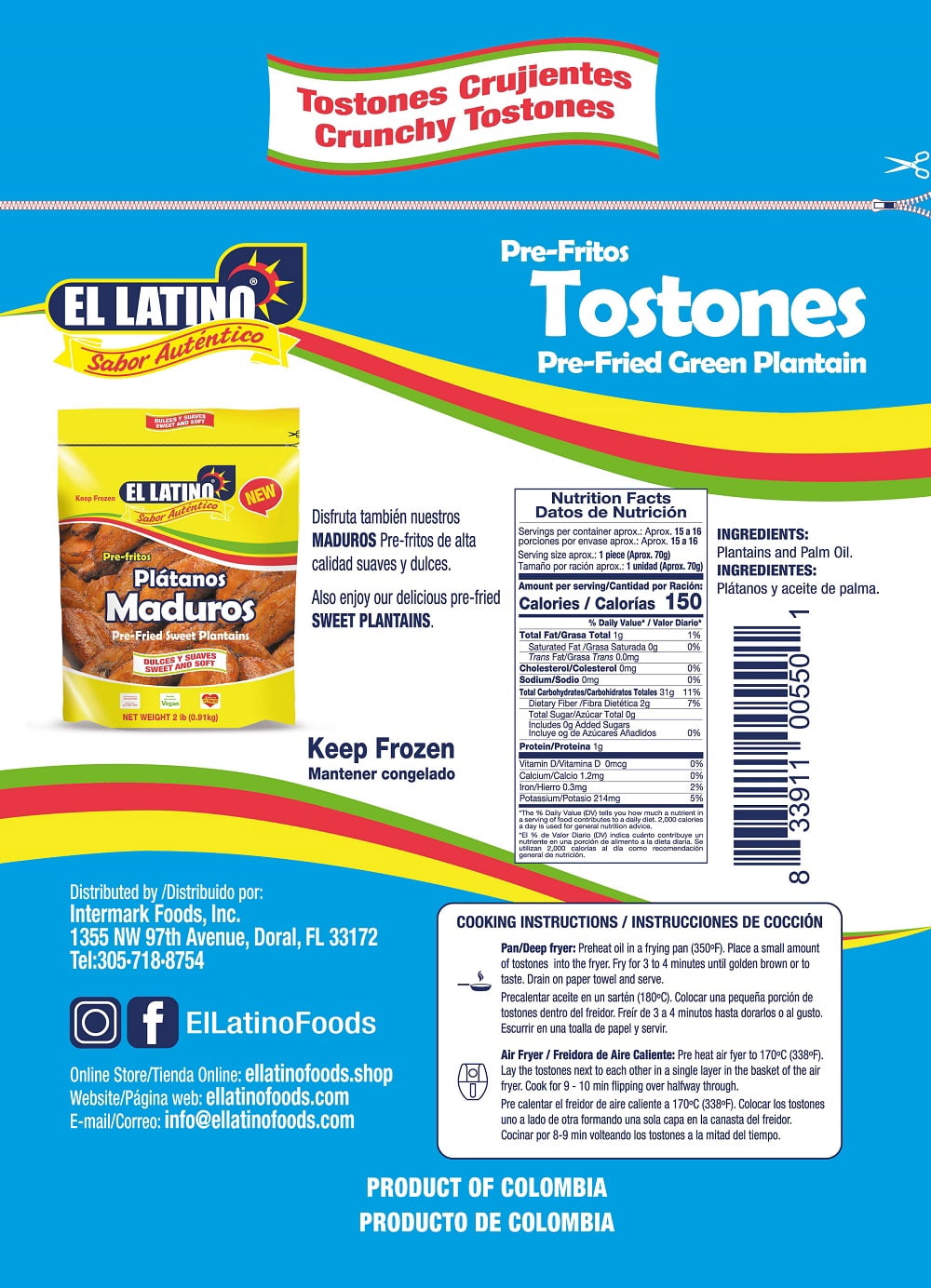 El Latino Tostones Large 2LB