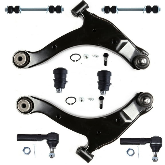 ECCPP Control Arm Kit 2000 2001 2002 2003 2004 2005 for Dodge Neon for Dodge SX 2.0 for Plymouth Neon - Lower Ball Joints Lower Control Arms Outer Tie Rod Ends REAR/FRONT Sway Bar End Links