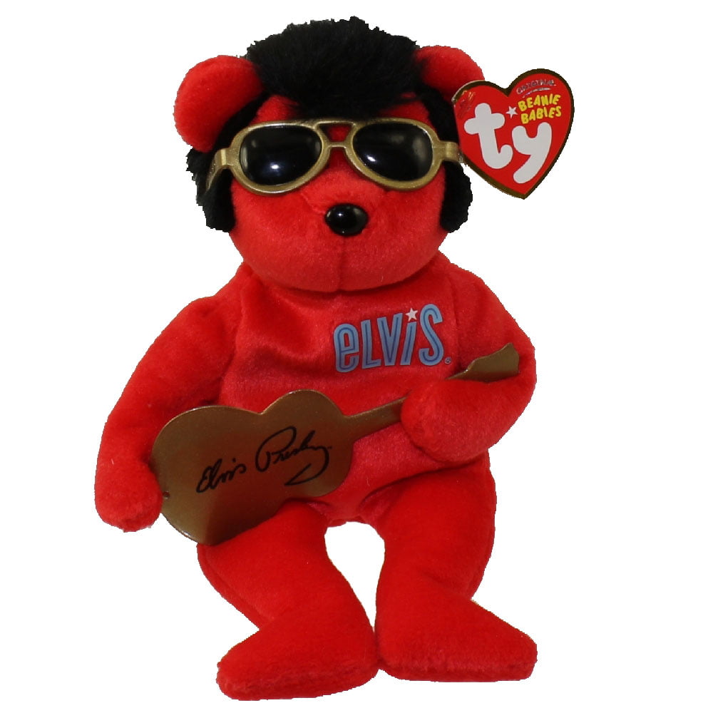 Walgreen's Excl SOLID GOLD BEANIE the Elvis Bear 9 inch 8421471119 TY Beanie Baby