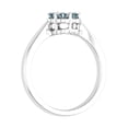 thumbnail image 2 of 1/2 Carat Blue Diamond Cluster Ring in 10K White Gold (Ring Size 7), 2 of 6
