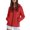 Red, variant on shqvo Women's Casual Jackets Fashionable Windproof Coat Down Jacket Lightweight Warm Hooded Outerwear for Everyday Wear