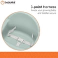 thumbnail image 6 of Babideal Lightweight Baby High Chair with Tray & Harness – Soft Sage, Portable Highchair and Easy-Clean Feeding Chair, 6 of 12