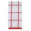 6PC T-Fal T-Fal - 10148 - Red Cotton Checked Parquet Kitchen Towel - 1/Pack