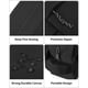 thumbnail image 4 of Estuche para lápices Sooez grande organizador de lona negro, 4 of 6