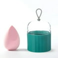 thumbnail image 3 of Soporte de esponja de maquillaje shamjiam Organizador compacto Ligero Impermeable Verde, 3 of 6