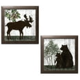 thumbnail image 2 of Gango Home Decor Modern Wildwood Lodge III & IV; Two 12x12in Art Prints in Brown Frames, 2 of 6