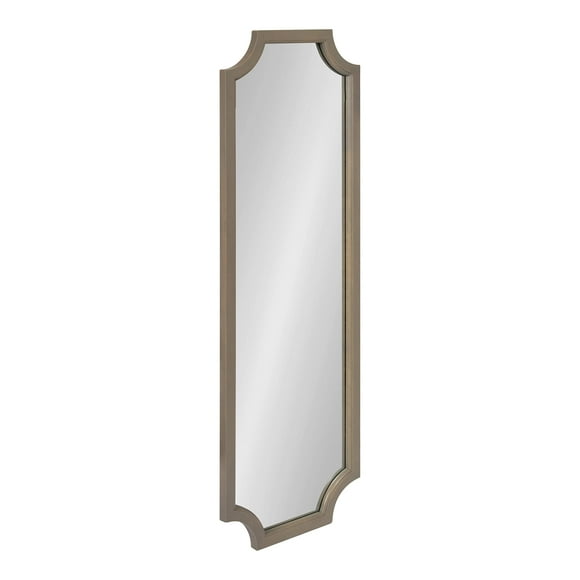 Kate and Laurel Hogan Farmhouse Wall Mirror, 16 x 48, Gray, Large Decorative Traditional Wall Decor