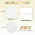 thumbnail image 2 of 50 Pcs Adhesive Felt Circles, 9/16" Round Non-Woven Felt Pads Stickers, White, 2 of 6