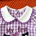 thumbnail image 7 of felwors Hallowween Smocked Baby Girl Clothes Bubble Romper Long Sleeve Pumpkin Vintage Doll Bodysuit Jumpsuit Fall Outfit, 7 of 7