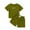 Green, variant on AWZXDE Boys Set Custom Name Embroidery Warm Weather Small Medium Kids Cotton Short Sleeve Shorts Solid Individualized Clothing Green,12-18 Months