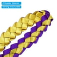 thumbnail image 4 of Uxcell 47 inch Graduation Leis 1 Pcs Graduation Ribbon Leis Graduation Money Leis Class Bright Color DIY Purple and Yellow, 4 of 5