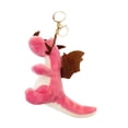 thumbnail image 4 of Llavero de dinosaurio perfecl de metal y peluche rosa, 4 of 8