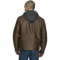 thumbnail image 2 of Men's Levi's® Faux Leather Racer Jacket Color: Saddle Size: S, 2 of 4