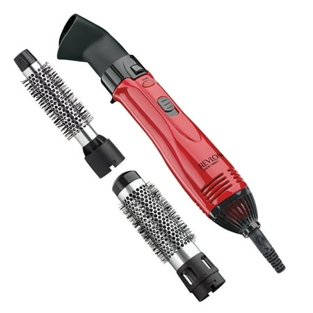 Revlon Perfect Heat® Less Frizz, RV440, 1200W Hot Air Dryer Kit with 3 (Best Hot Air Roller Brush)