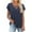 Navy, variant on Uaswgudfs Women's Plus Size Summer Blouse & T-Shirt | V-Neck Cross Front Loose Tunic Top, Soft Stretch Casual Short Sleeve Top for Everyday Wear