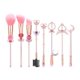 thumbnail image 1 of Sailormoon Makeup Brush Set w/Pouch - Rose Gold Cosmetic Brushes With Sailormoon Gems(MJ-155), 1 of 4