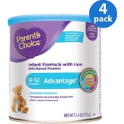 Parent's Choice - Advantage Infant Formula, 12.4 oz, (Pack of 4)