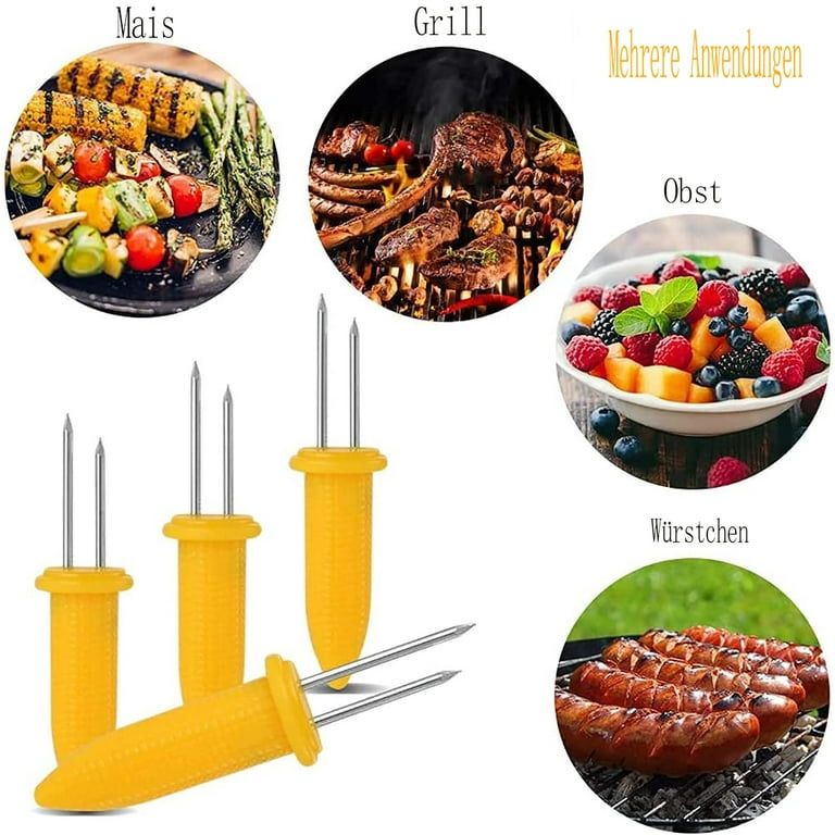 Stainless Steel Corn on Cob Skewers, Corn on Cob Holders, Corn on Cob  Picks, Ear of Corn, Corn Holders,corn Spear,picnic Accessory,bbq Party -   Denmark