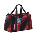 thumbnail image 2 of Disketp Closeup Red Flamingo Portrait Bolsa de Viaje Tipo Duffle, Bolso de Mano para Fin de Semana para Mujer, Bolsa de Gimnasio Ligera para Hombre, Esencial para Viajes, 2 of 7