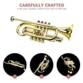 thumbnail image 4 of Trompeta de juguete para niños, 4 tonos, instrumentos musicales para niños pequeños, juguetes para niños., 4 of 8