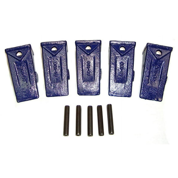 H&L Tooth Company X156S Short Bucket Teeth   156LPN Long Pins (5 Pack) for Hensley Style X156 for Skid Steer and Mini Excavators | 156
