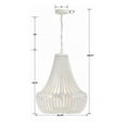 thumbnail image 4 of 608-MT Crystorama Lighting Rylee - Six Light Chandelier in Classic Style - 18.75 Inches Wide by 23.5 Inches High-Matte White Finish    -Traditional, 4 of 10