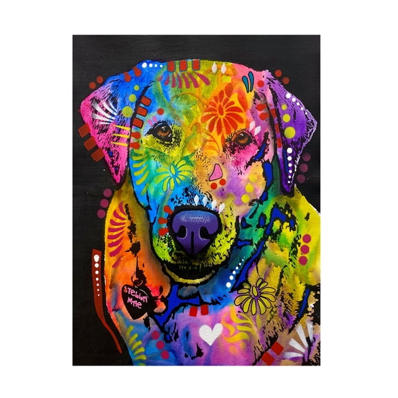Canvas Wall Art - Dean Russo 'Do Not Do A Thing But Run Around' Wall Art for Living Room, Bedroom, or Office Décor by Trademark Fine Art - 14 x 19 Inches