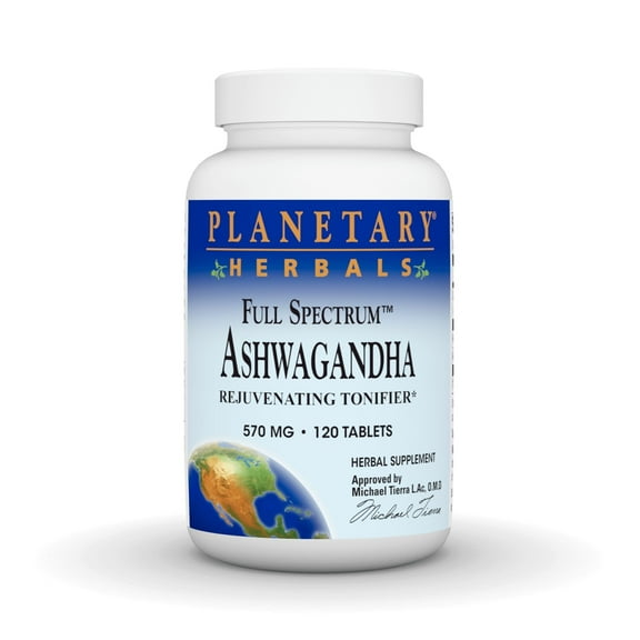Planetary Herbals Full Spectrum Ashwagandha* 570mg  - 120 Tablets