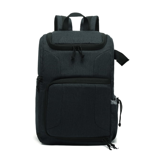 Graflsoa Waterproof Blue Camera Backpack with PU Base, Large Capacity for Travel & Outdoor Use, Fits Laptop & Accessories, Suitcase-Compatible Design