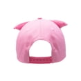 thumbnail image 3 of Wonder Nation Girls Baseball Hat, Pink Glitter Ear Cat Snap Back, 3 of 4