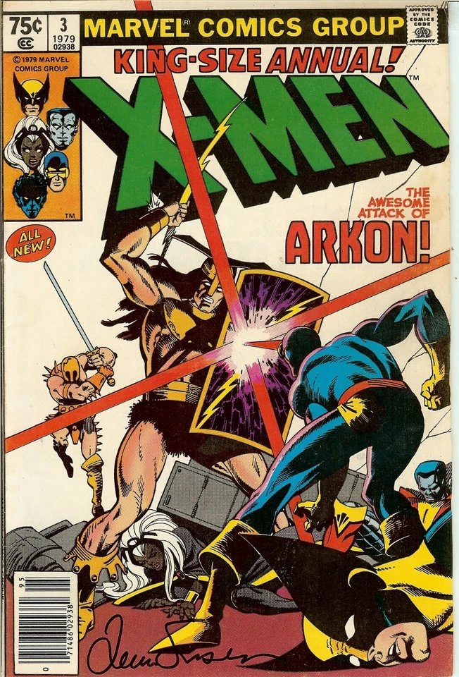 X-Men Giant Size Annual #3 Cover Signed Louise Simonson COA