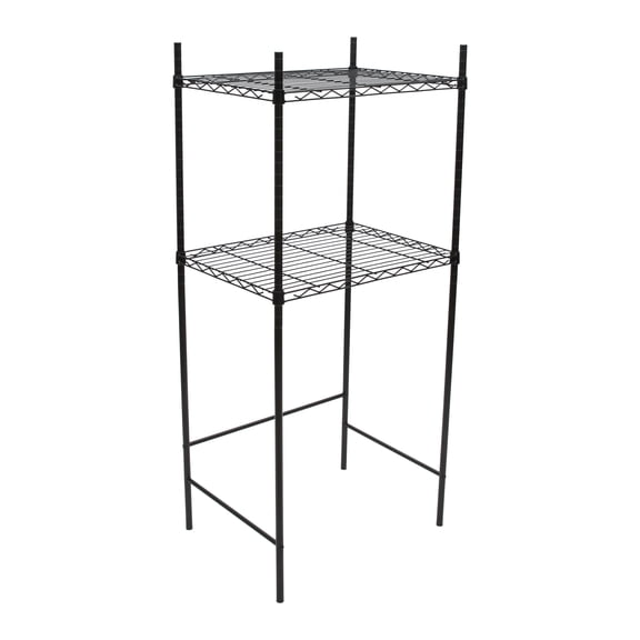 Organize It All Metal Mini Fridge and Microwave Stand in Black