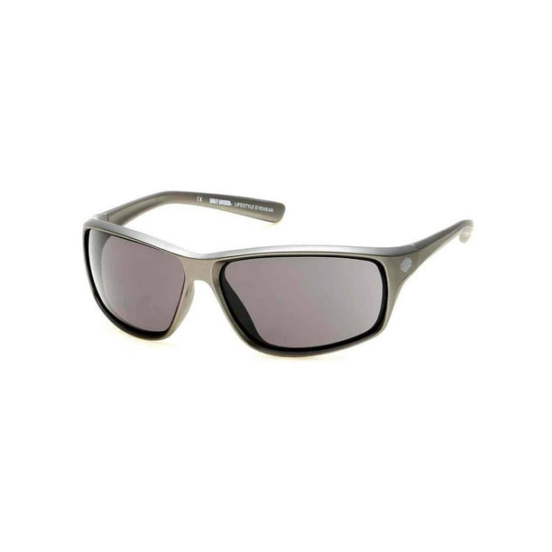 HarleyDavidson Men's Kickstart B&S Sunglasses, Gray Frames & Smoke