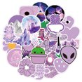 thumbnail image 1 of 50 Pcs Nordic Style Fresh Natural Green Plants Sticker Laptop Suitcase Scrapbooking Decor Kids Classic Toy Decal Sticker, Purple, 1 of 6