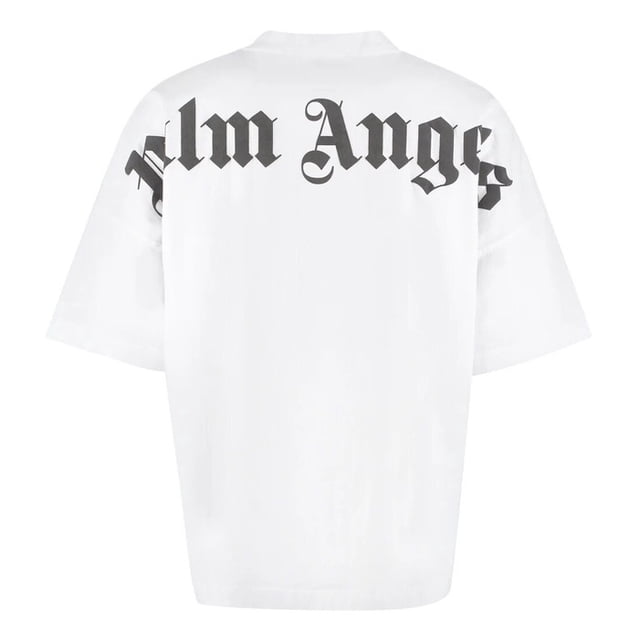 PA Palm Logo Camiseta De Gran Tamaño 100 % Algodón Pesado Streetwear Hombres Ángeles Suelta