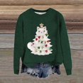 thumbnail image 3 of Zhanying Chandail des Fêtes pour Femmes Doublé en Molleton Assorti Saisonnier Christmas Sweater Chandail Rouge à Col Rond pour Femmes Christmas Sweater, 3 of 5