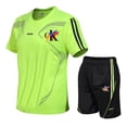 thumbnail image 2 of Conjunto de camiseta y pantalones cortos deportivos de manga corta transpirables para hombre de última moda de verano 2024, 2 of 5