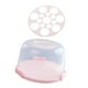 thumbnail image 1 of Porta tartas con tapa y asa, contenedor para cupcakes, caja portátil para tartas 8 pulgadas con rejilla, 1 of 7