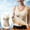 Beige, variant on Women's Lined Thermals Underwear Tops Base Layer Tank Top Vest for Cold Weather Beige XXL