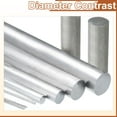 thumbnail image 3 of Uxcell 1 1/4"(32mm) Dia Round Aluminum Rod, 12" Long 7075 Aluminum Round Bar Stock, 3 of 5