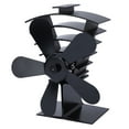 thumbnail image 4 of Ventilador de estufa de calor de 5 aspas, 1500RPM, poco ruido, resistente a altas temperaturas para chimenea de leña y carbón, 4 of 14