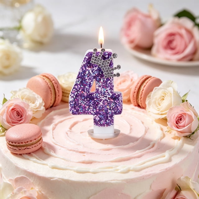 MTBLYS Velas de cumpleaños con números del 0 al 9|juego de adornos para pasteles|Velas de cera con purpurina para fiestas|adornos personalizados con números de edad para pasteles de cumpleaños