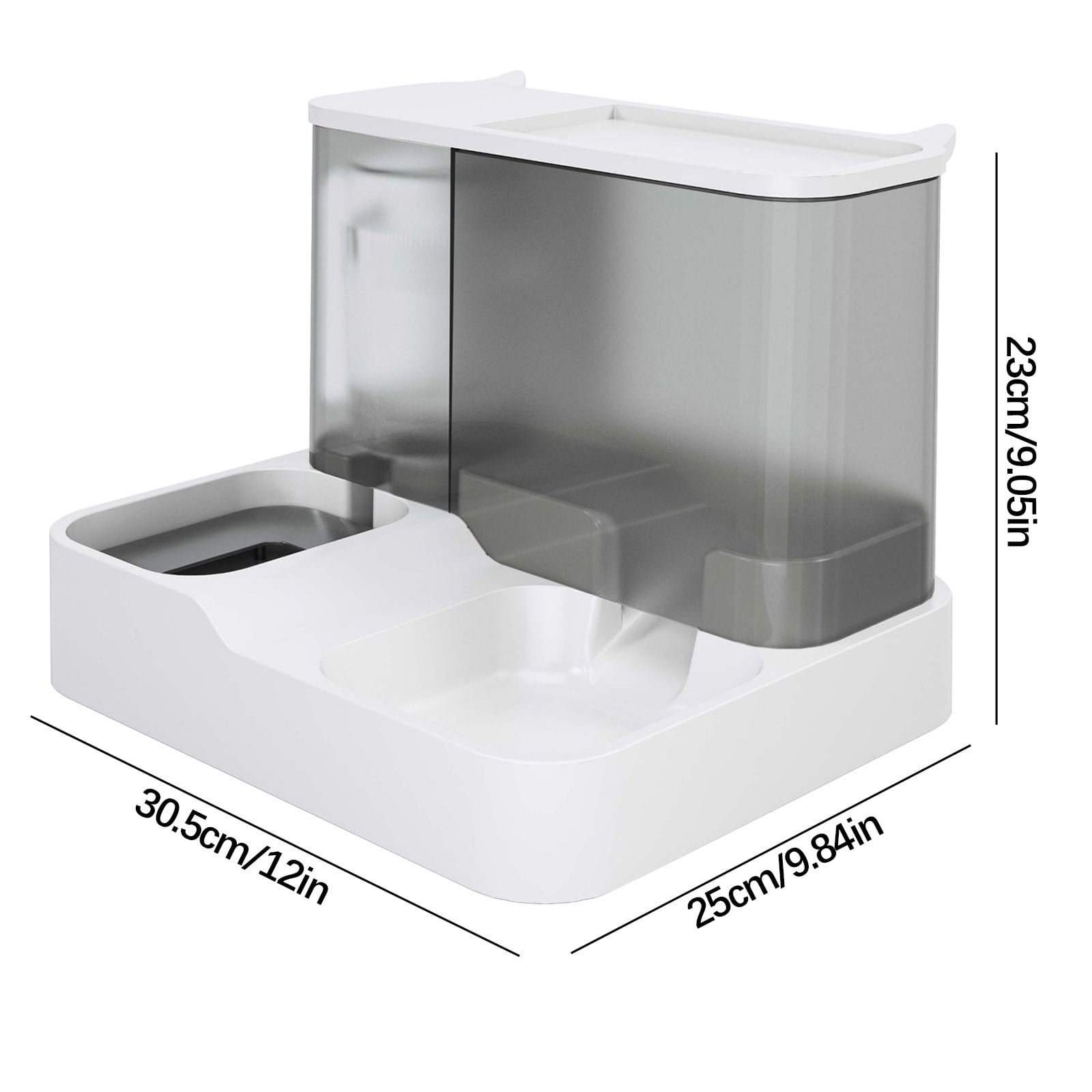 XEOVHV Pet Feeder and Water Dispenser Set, Automatic Cat Food Dispenser, Automatic Pet Feeder and Water Dispenser 2 in 1Suitable for Tracing Dogs and Pets