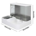 thumbnail image 2 of Shldybc Dog Cat Feeder and Water Dispenser, Food Feeder and Waterer Set with Pet Food Bowl, Automatic Feeder, Cat, Dog, Automatic Water Dispenser, Dog Bowl, Cat Basin, Water Feeding Combination Bowl, 2 of 2